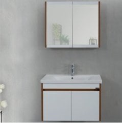 Lineart Mars 80 cm Banyo Dolabı +Dolaplı Ayna