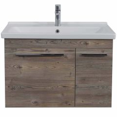 Lineart Lara 80 cm Lavabo Dolabı +Dolaplı Ayna