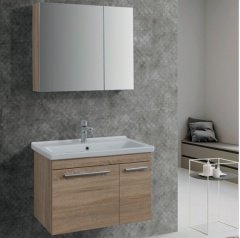 Lineart Lara 80 cm Lavabo Dolabı +Dolaplı Ayna