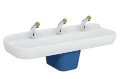 Vitra 7353b003-1741 Sento Üçlü (Tek Kademeli) Çocuk Lavabosu, 125 Cm Beyaz