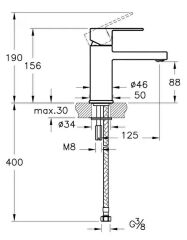 Artema Flo S A41936 Lavabo Bataryası Krom