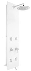 VitrA A45804 Origin Masajlı Duş Sistemi  Beyaz Krom 140x40