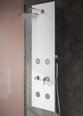 VitrA A45804 Origin Masajlı Duş Sistemi  Beyaz Krom 140x40