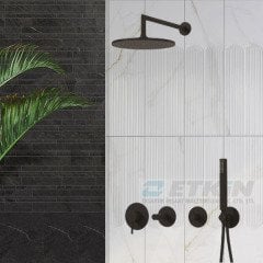 Vitra Origin Ankastre Duş Seti - Mat Siyah