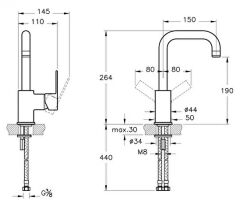 Artema Flo S A41939 Lavabo Bataryası(Döner Borulu) Krom