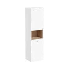 Vitra Root Classic 68517 Boy Dolabı, 40 Cm, Kısa, Çamaşır Sepetli, Mat Beyaz, Sol