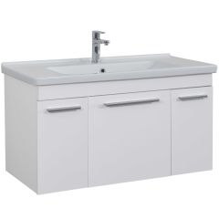 Lineart Lara 100 cm Lavabo Dolabı +Dolaplı Ayna