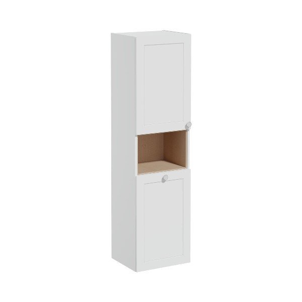 Vitra Root Classic 68518 Boy Dolabı, 40 Cm, Kısa, Çamaşır Sepetli, Mat Açık Gri, Sol
