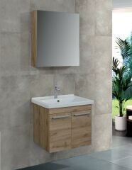 Lineart Lara 60cm Lavabo Dolabı + Dolaplı Ayna