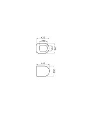 Vitra 133-003-009 Sento Çocuklar İçin Klozet Kapağı, Yavaş Kapanır Beyaz