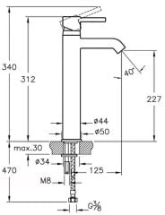 Artema Minimax S A41990 Lavabo Bataryası (Çanak) Krom
