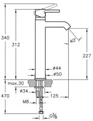 Artema Minimax S A41990 Lavabo Bataryası (Çanak) Krom