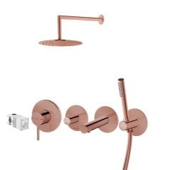 Vitra Origin Ankastre Duş Bataryası Seti - Bakır