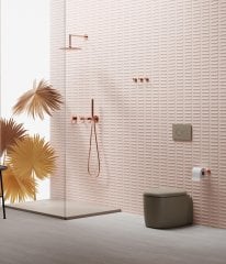 Vitra Origin Ankastre Duş Bataryası Seti 9 Parça - Bakır