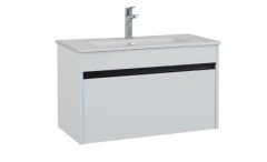 Lineart Balat 60  cm Banyo Dolabı Beyaz+Dolaplı Ayna