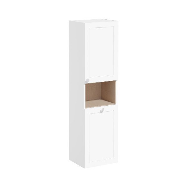 Vitra Root Classic 68524 Boy Dolabı, 40 Cm, Kısa, Çamaşır Sepetli, Mat Beyaz, Sağ
