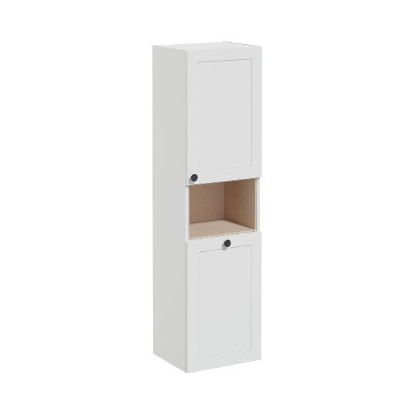 Vitra Root Classic 68525 Boy Dolabı, 40 Cm, Kısa, Çamaşır Sepetli, Mat Açık Gri, Sağ