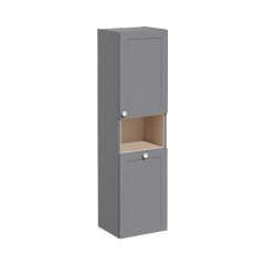 Vitra Root Classic 68526 Boy Dolabı, 40 Cm, Kısa, Çamaşır Sepetli, Mat Gri, Sağ