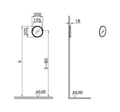 Vitra 65865 Sento Yuvarlak Çocuk Aynası, 20 Cm Turuncu