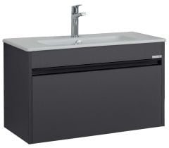 Lineart Balat 80 cm Lavabo Dolabı +Dolaplı Ayna
