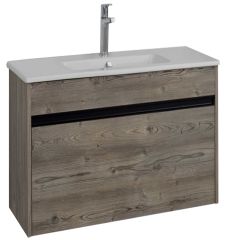 Lineart Balat 80 cm Lavabo Dolabı +Dolaplı Ayna