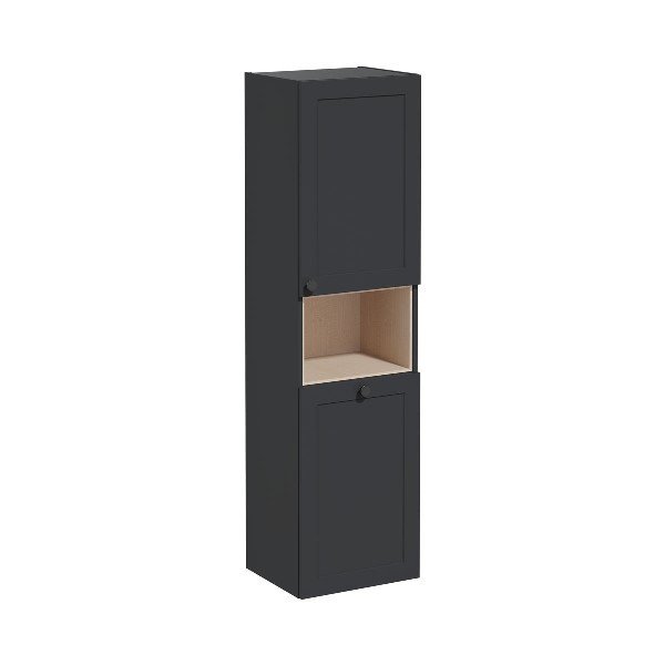 Vitra Root Classic 68528 Boy Dolabı, 40 Cm, Kısa, Çamaşır Sepetli, Mat Grafit, Sağ