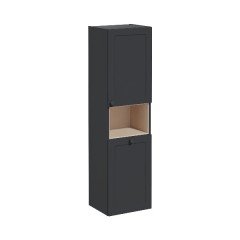Vitra Root Classic 68528 Boy Dolabı, 40 Cm, Kısa, Çamaşır Sepetli, Mat Grafit, Sağ