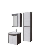 Lineart Strip 80 cm Banyo Dolabı + Dolaplı Ayna