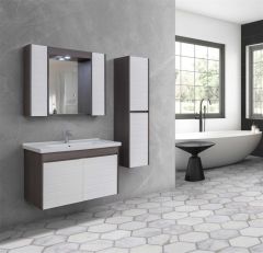 Lineart Strip 100 cm Banyo Dolabı + Dolaplı Ayna