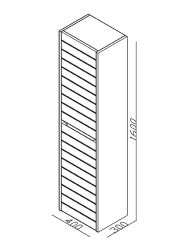 Lineart Strip Boy Dolabı