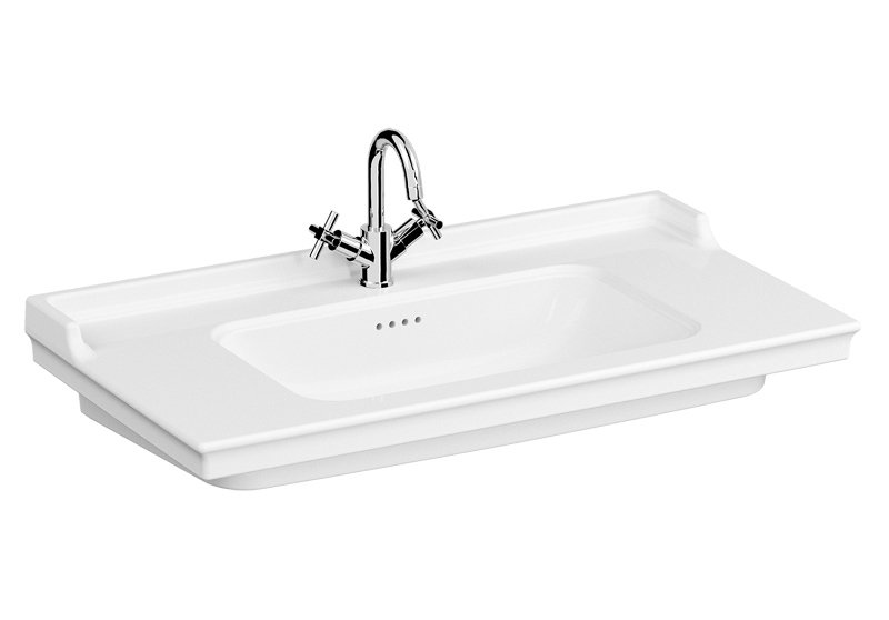 Vitra 7803B403-0001 Valarte Etajerli Lavabo 100 Cm Beyaz