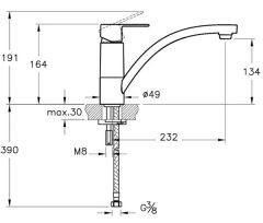 Artema Win S A42596 Eviye Bataryası Krom