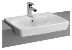 VitrA 5679B003-0001 Metropole Yarım Tezgah Lavabo, 60 cm Parlak Beyaz