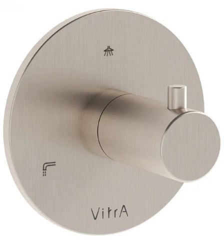 VitrA A4285934 Origin Ankastre 3 Yollu Yönlendirici(Sıva Üstü Grubu) Fırçalı Nikel