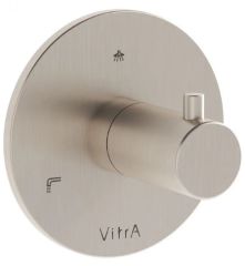 VitrA A4285934 Origin Ankastre 3 Yollu Yönlendirici(Sıva Üstü Grubu) Fırçalı Nikel