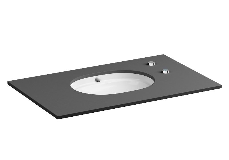 VitrA 7011B003-5300 Metropole Tezgah Altı Lavabo,  Fresh Özellikli (Autoclean), 55 cm