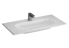 VitrA M58000018002 Metropole Mineral Döküm Etajerli lavabo, 100 cm Beyaz