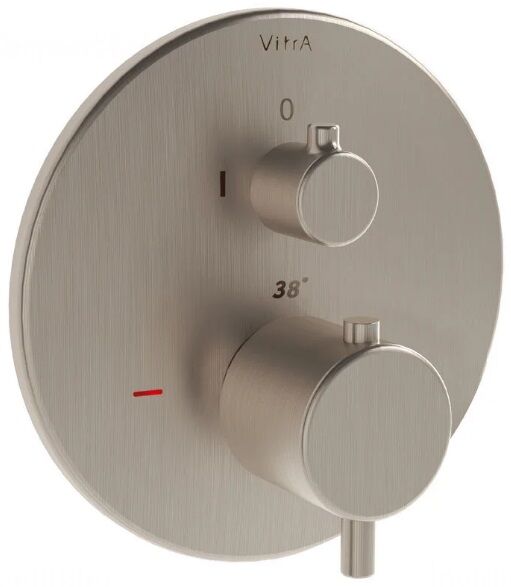 Vitra A4267234 Origin Ankastre Termostatik Duş Bataryası Fırçalı Nikel