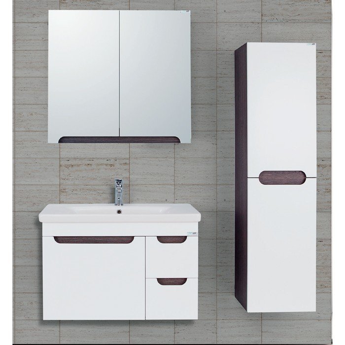 Lineart Enjoy 80 cm Banyo Dolabı + Dolaplı Ayna