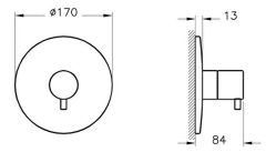 VitrA A42673 Origin Ankastre 3 Yollu Yönlendirici(Sıva Üstü Grubu) Krom