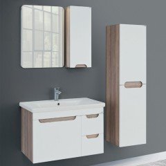 Lineart Enjoy 81 cm Banyo Dolabı + Dolaplı Ayna