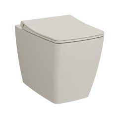 VitrA 7670B020-0090 Metropole Rim-ex Dtd Yerden Tek Klozet 54 cm Mat Bej