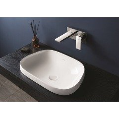 VitrA 5653B401-0016 Frame TezgahÜstü Lavabo Mat Beyaz 57 cm