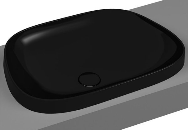 VitrA 5653B483-0016 Frame TezgahÜstü Lavabo Mat Siyah 57 cm