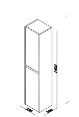 Lineart Delta Boy Dolabı