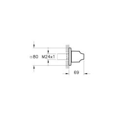 Vitra A4249326 Suit U Ankastre Stop Valf Sıva Üstü Bakır