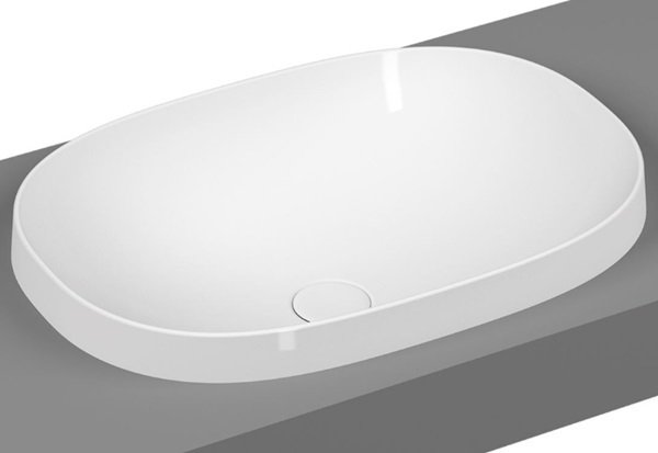 VitrA 5652B401-0016 Frame Tezgahüstü Lavabo Mat Beyaz 56 cm