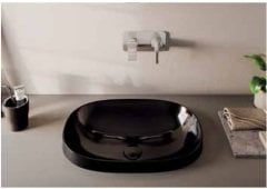VitrA 5652B483-0016 Frame TezgahÜstü Lavabo Mat Siyah 56 cm