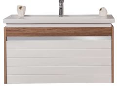 Lineart Delta 80 cm Banyo Dolabı + Dolaplı Ayna