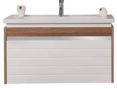 Lineart Delta 80 cm Banyo Dolabı + Dolaplı Ayna